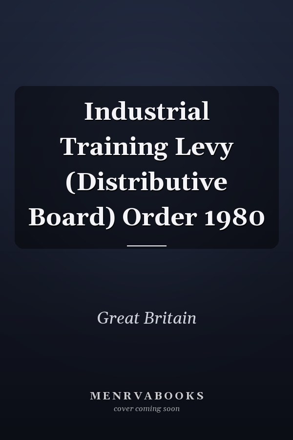 Industrial Training Levy (Distributive Board) Order 1980