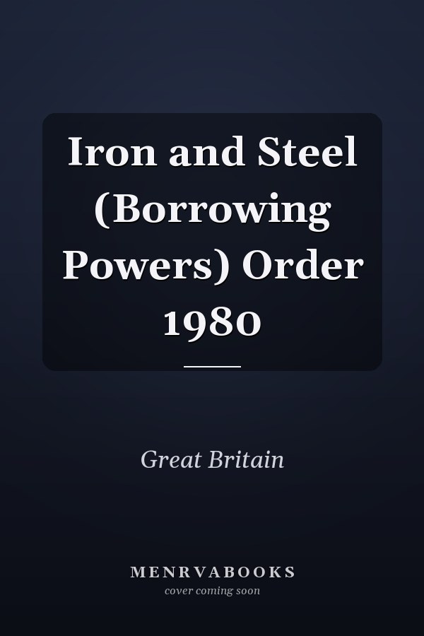 Iron and Steel (Borrowing Powers) Order 1980