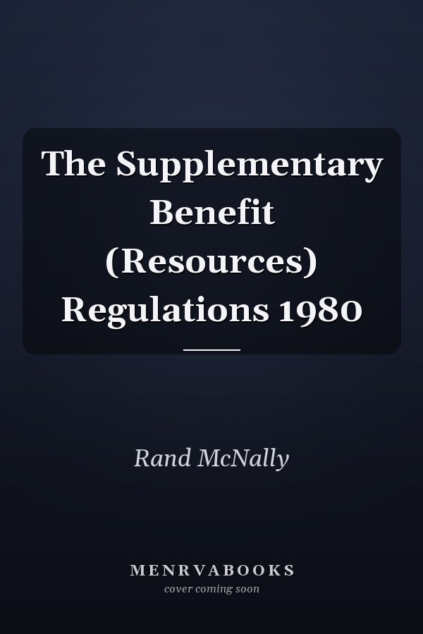 The Supplementary Benefit (Resources) Regulations 1980