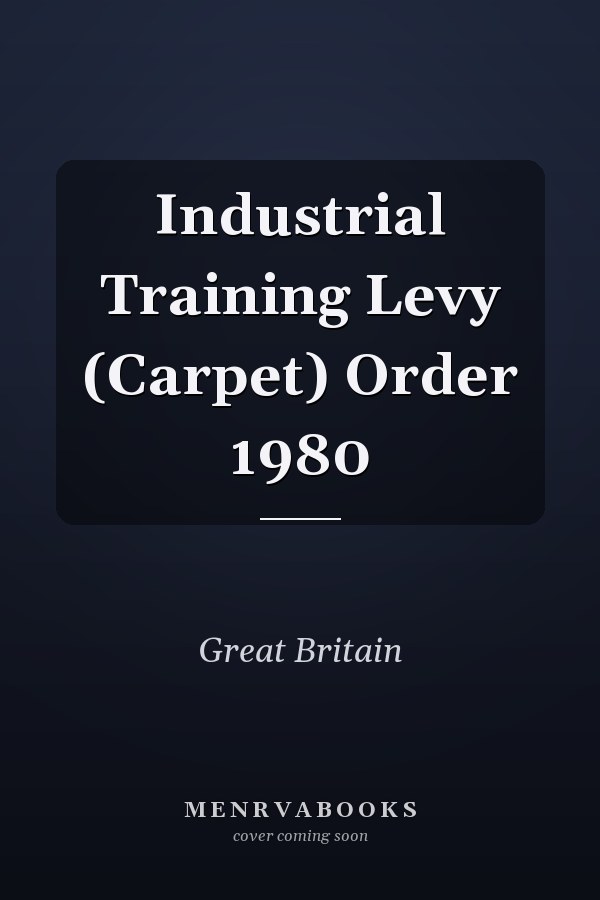 Industrial Training Levy (Carpet) Order 1980