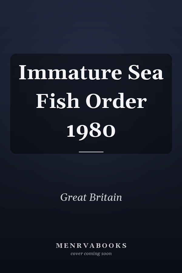 Immature Sea Fish Order 1980
