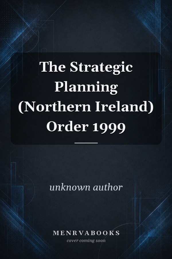 The Strategic Planning (Northern Ireland) Order 1999