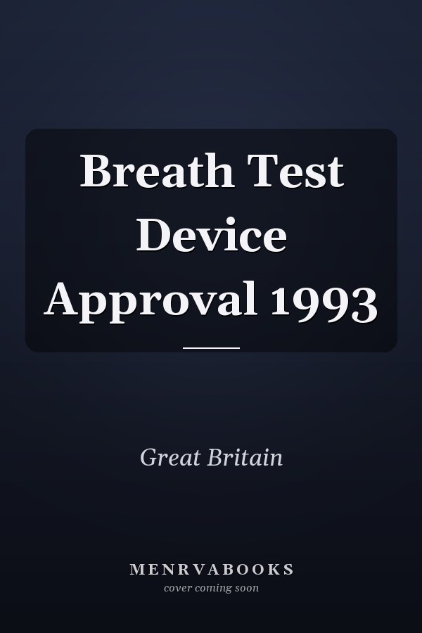 Breath Test Device Approval 1993