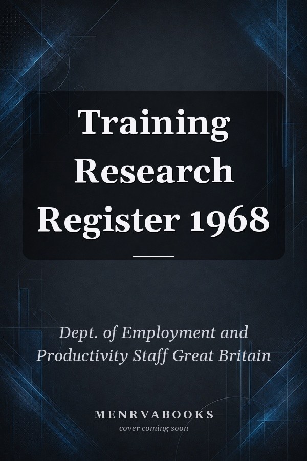 Training Research Register 1968