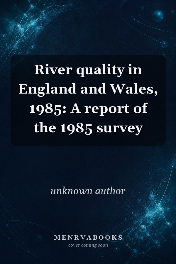 River quality in England and Wales, 1985: A report of the 1985 survey
