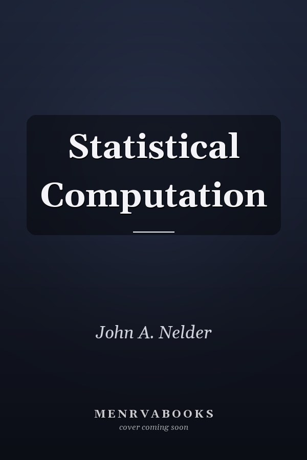 Statistical Computation