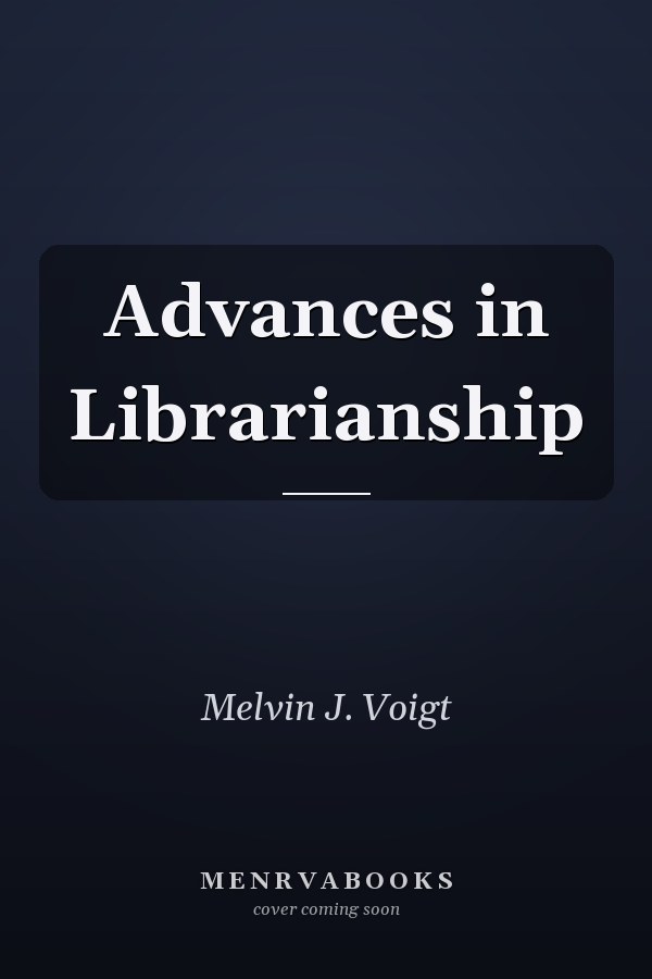 Advances in Librarianship