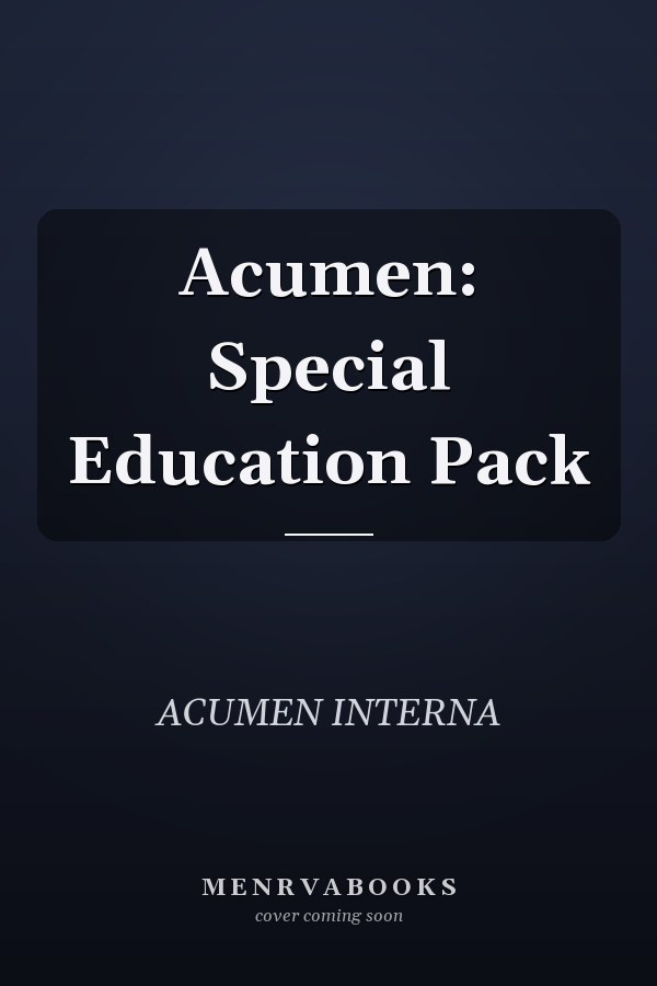 Acumen: Special Education Pack
