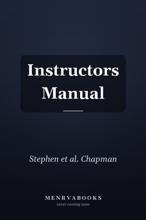Instructors Manual