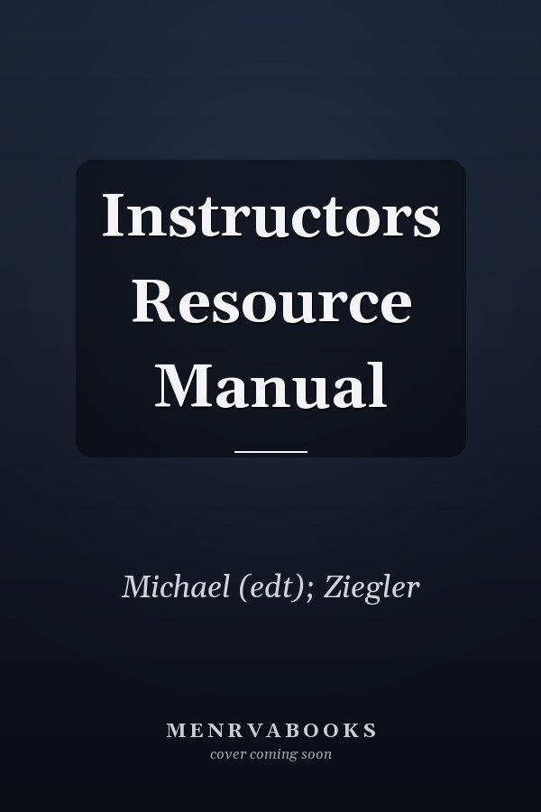 Instructors Resource Manual