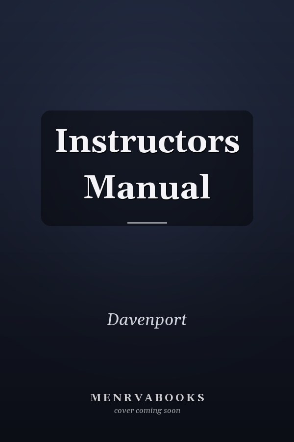 Instructors Manual