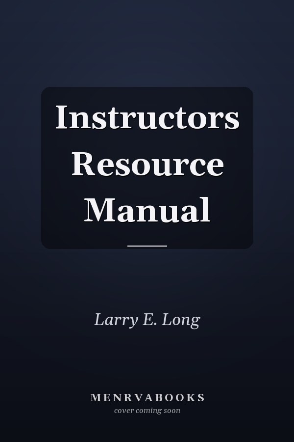 Instructors Resource Manual