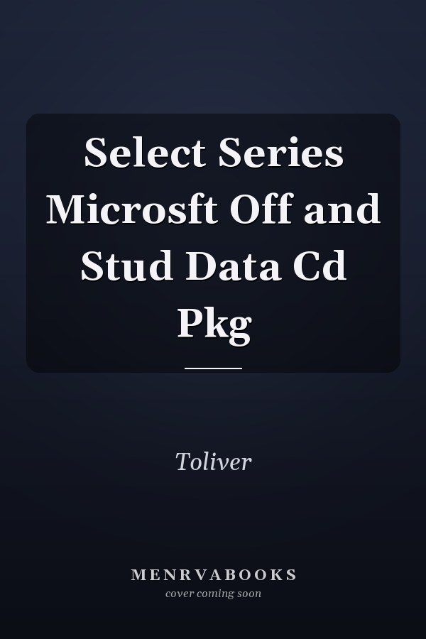 Select Series Microsft Off and Stud Data Cd Pkg