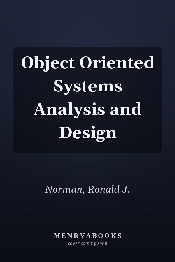 Object Oriented Systems Analysis and Design