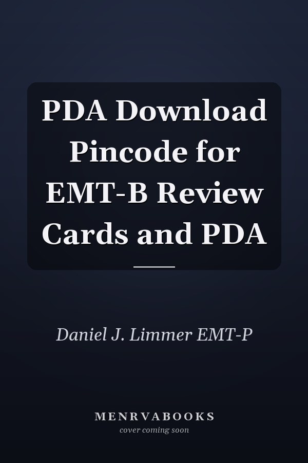PDA Download Pincode for EMT-B Review Cards and PDA