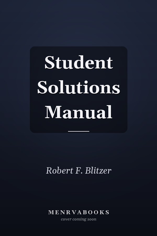 Student Solutions Manual