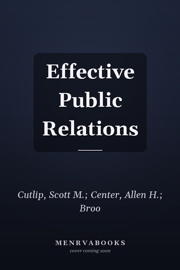 Effective Public Relations