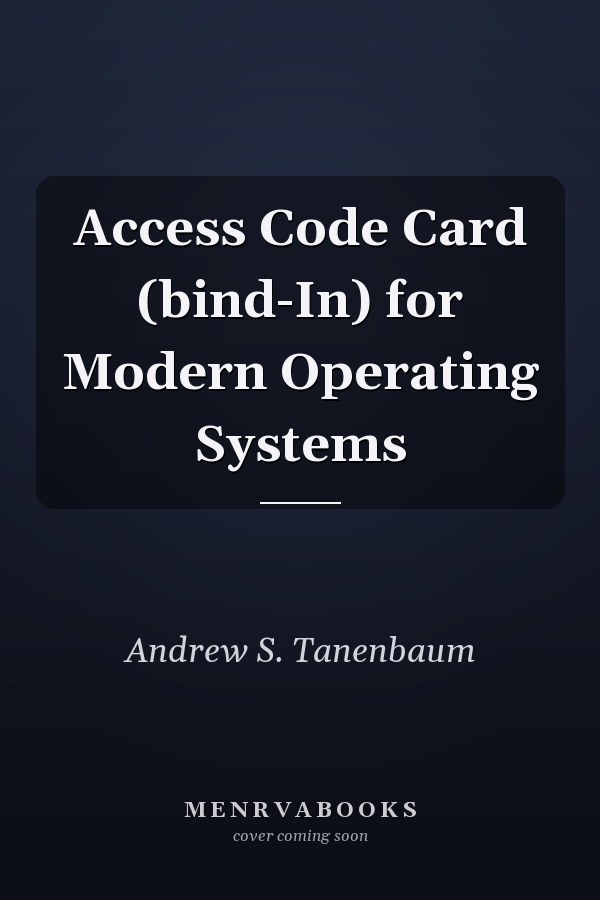 Access Code Card (bind-In) for Modern Operating Systems