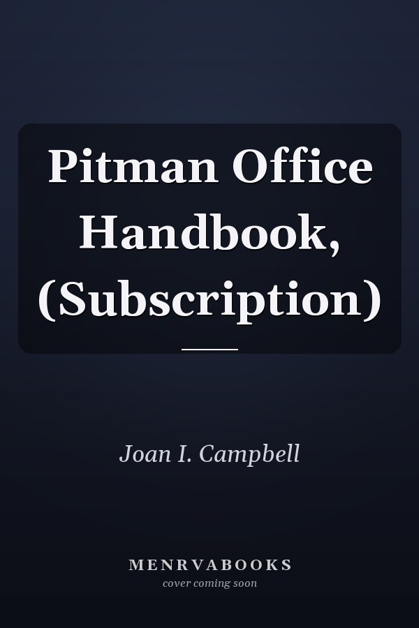 Pitman Office Handbook, (Subscription)