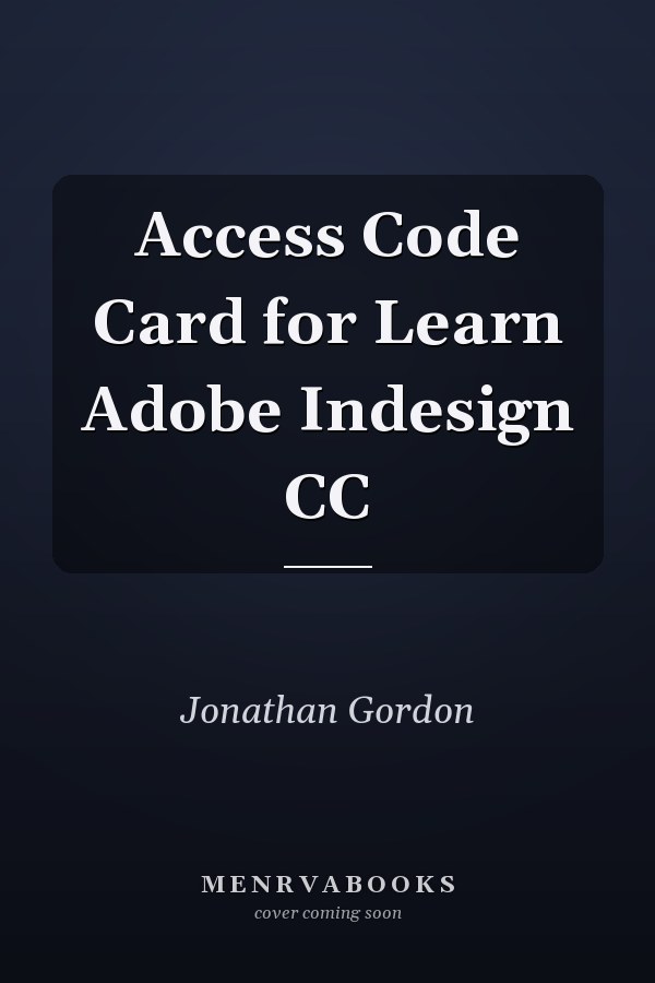 Access Code Card for Learn Adobe Indesign CC