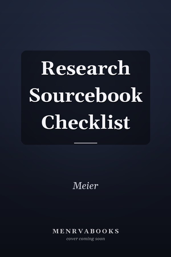 Research Sourcebook Checklist