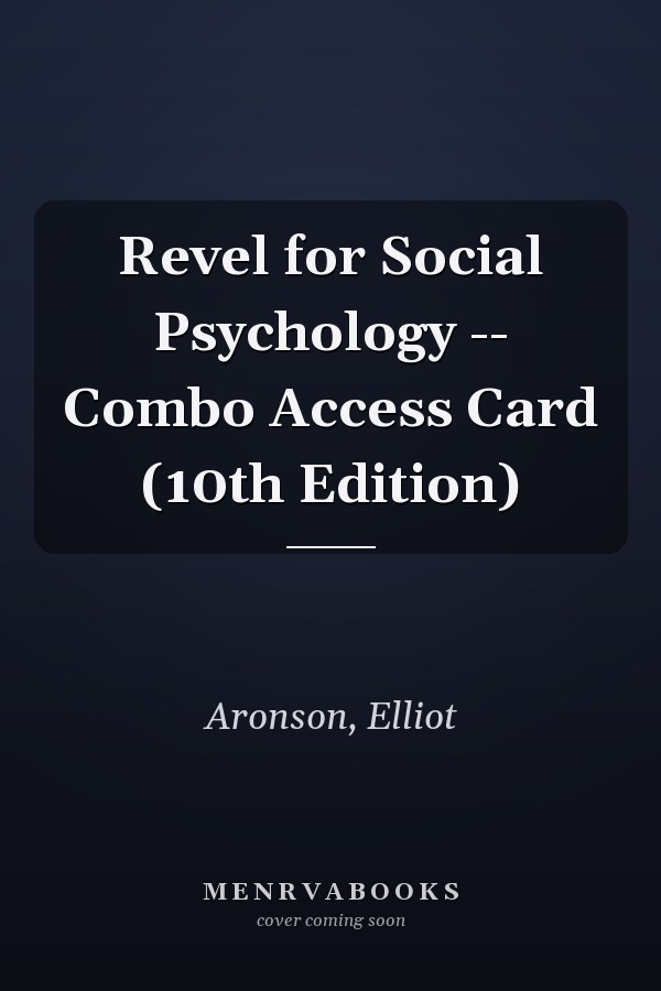 Revel for Social Psychology -- Combo Access Card (10th Edition)