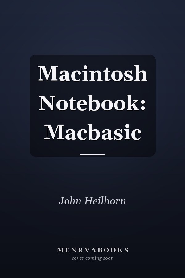 Macintosh Notebook: Macbasic