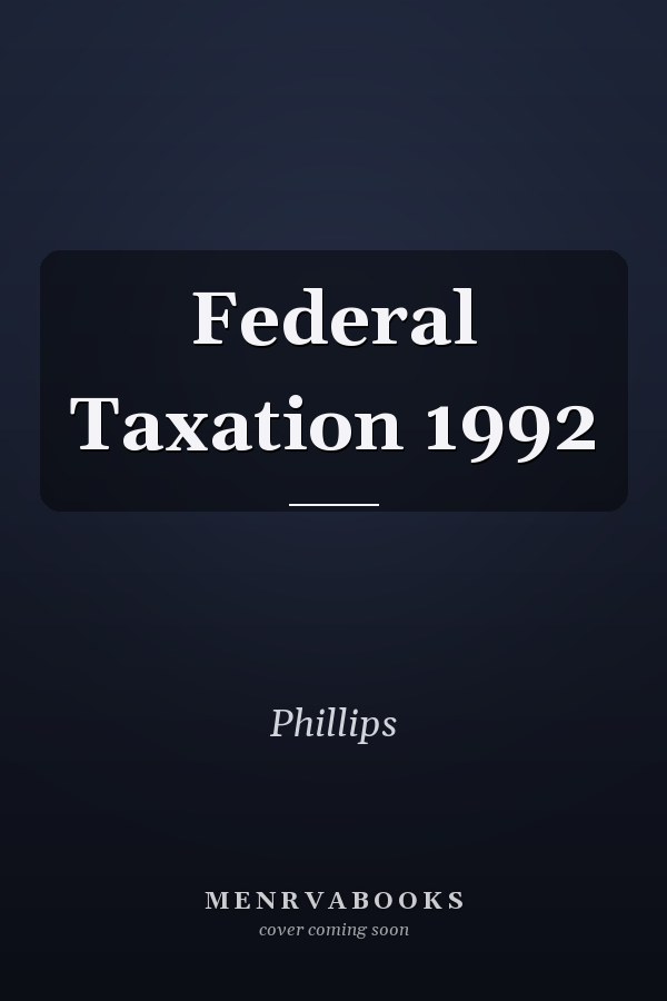 Federal Taxation 1992