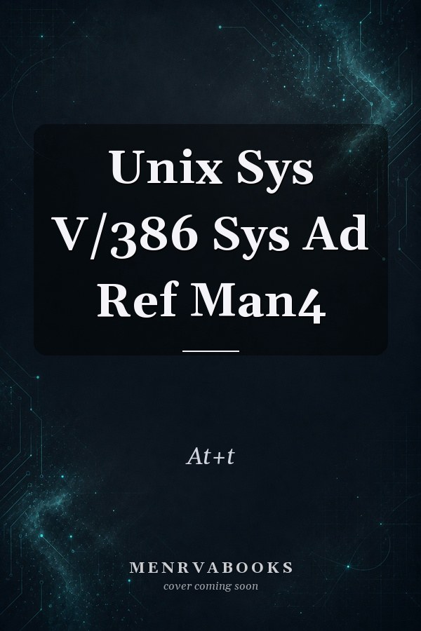 Unix Sys V/386 Sys Ad Ref Man4
