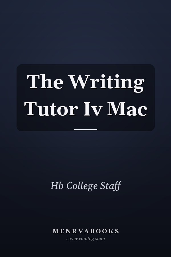 The Writing Tutor Iv Mac