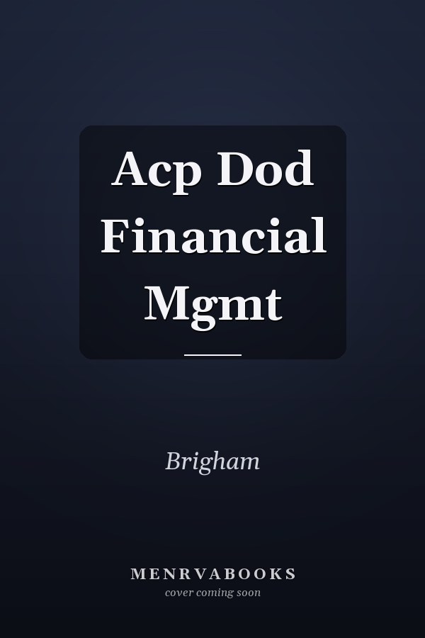 Acp Dod Financial Mgmt