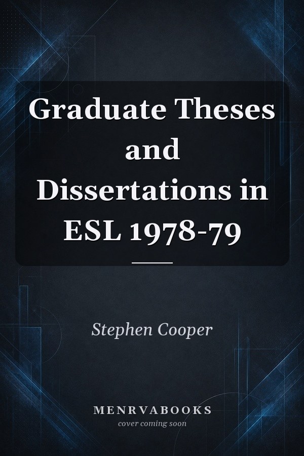 Graduate Theses and Dissertations in ESL 1978-79