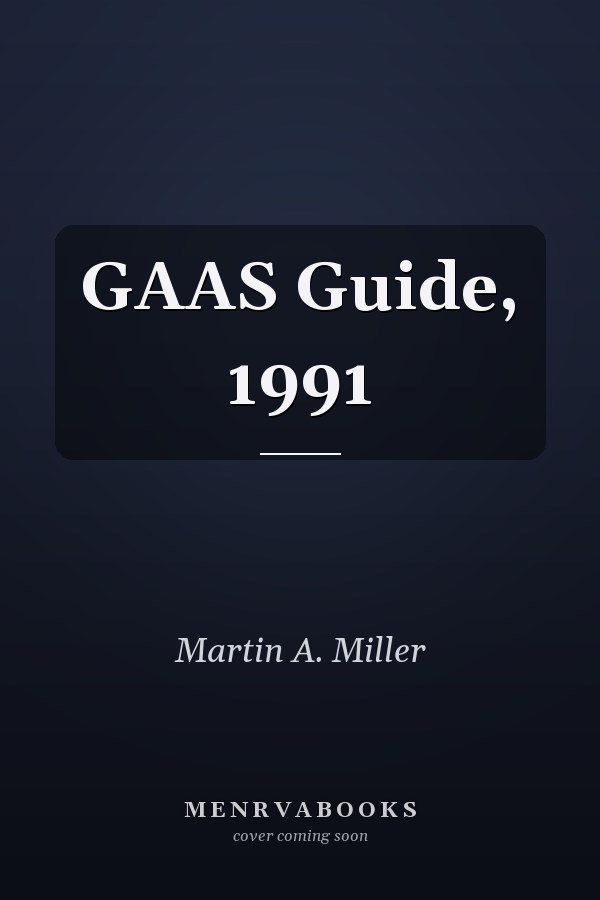 GAAS Guide, 1991