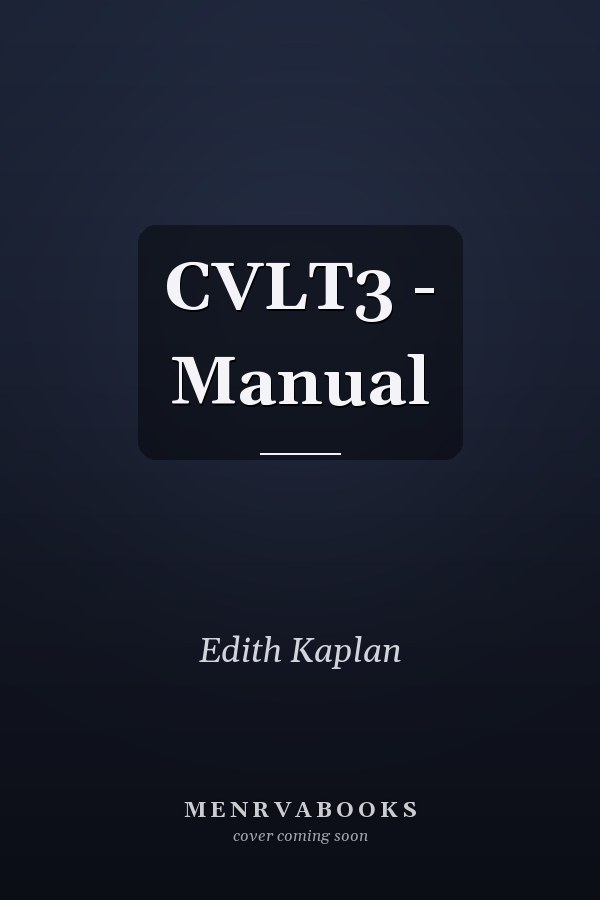 CVLT3 - Manual
