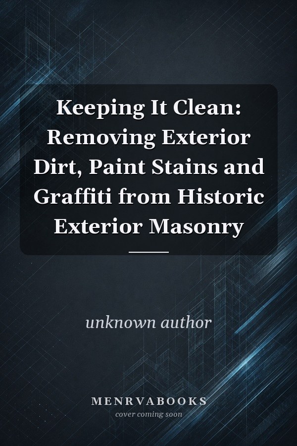 Keeping It Clean: Removing Exterior Dirt, Paint Stains and Graffiti from Historic Exterior Masonry