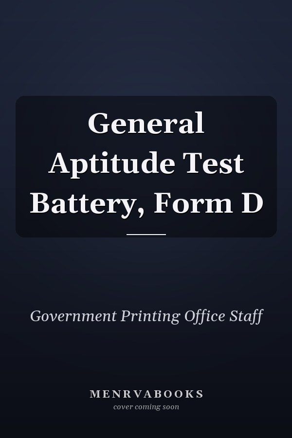 General Aptitude Test Battery, Form D