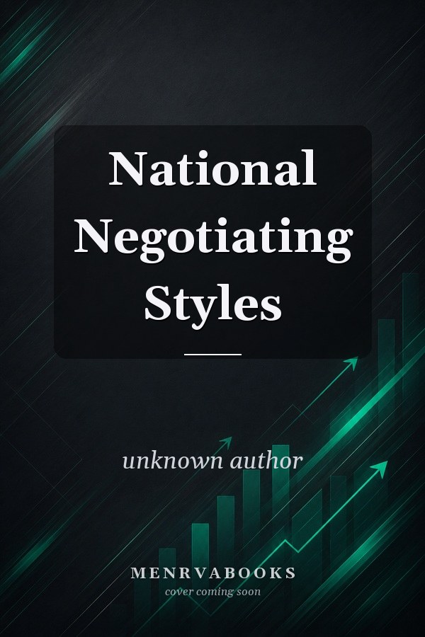 National Negotiating Styles