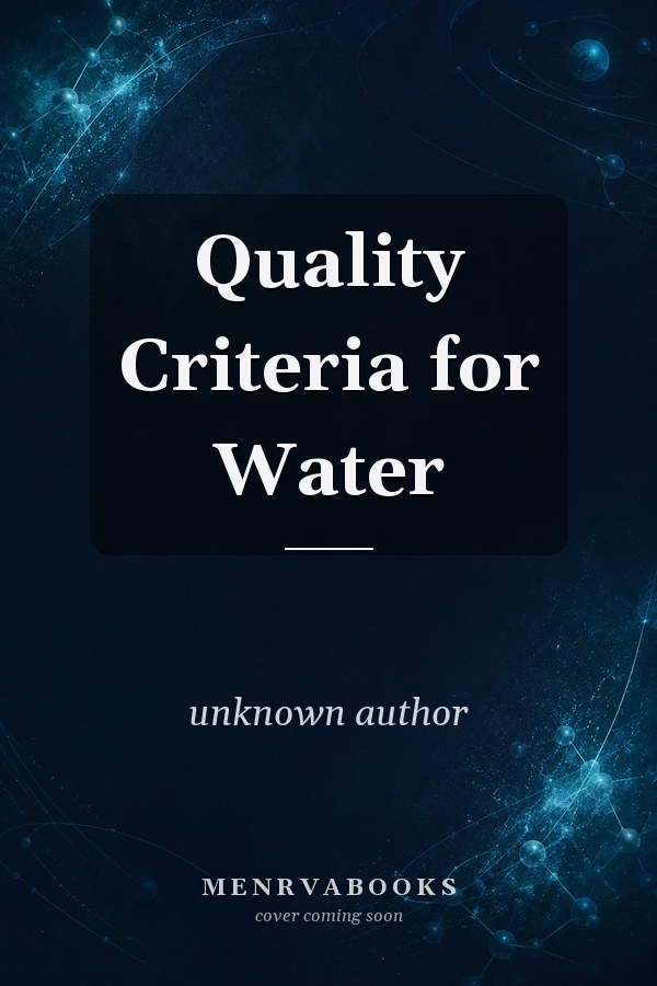 Quality Criteria for Water