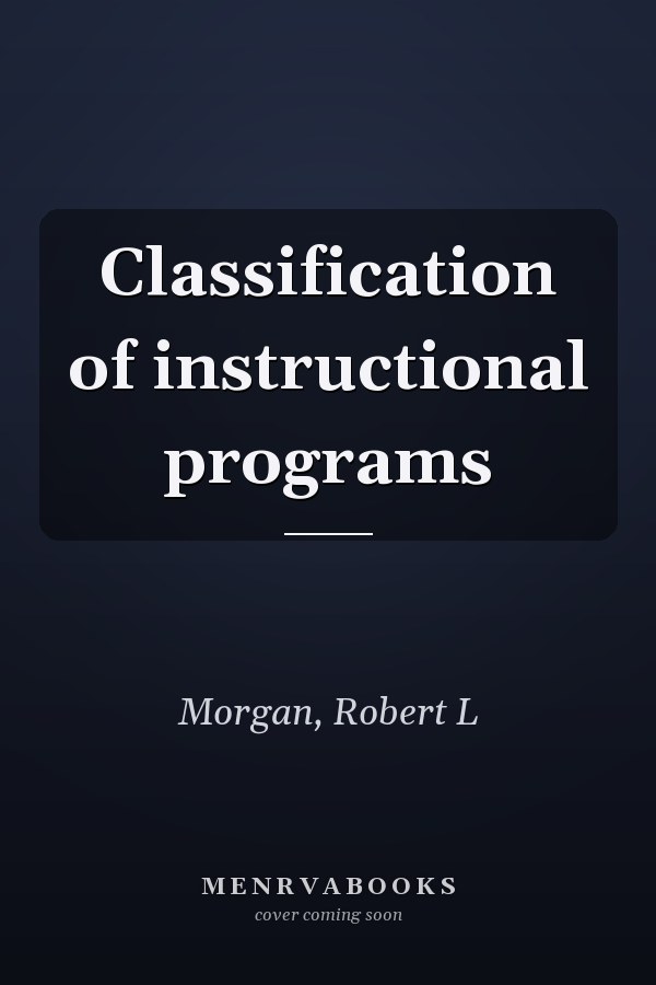 Classification of instructional programs