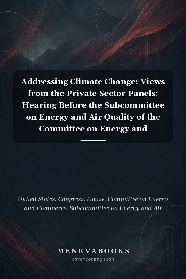 Addressing Climate Change: Views from the Private Sector Panels: Hearing Before the Subcommittee on Energy and Air Quality of the Committee on Energy and Commerce, House of Representatives, One Hundred Tenth Congress, First Session, February 13, 2007