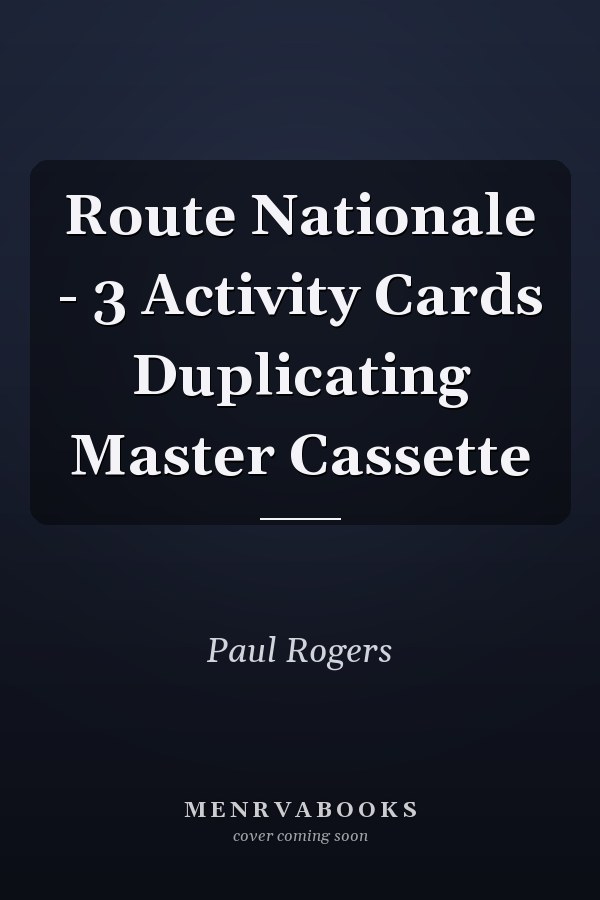 Route Nationale - 3 Activity Cards Duplicating Master Cassette