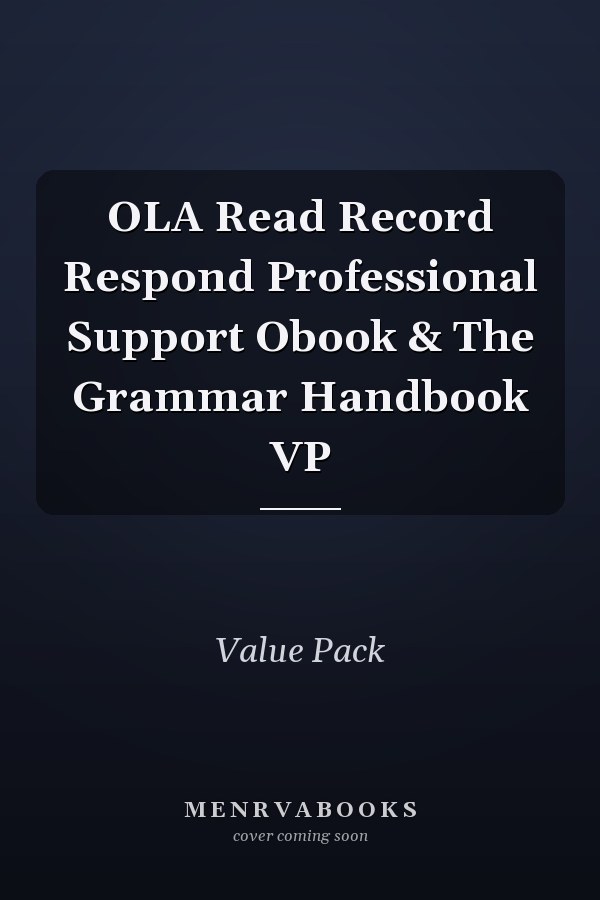 OLA Read Record Respond Professional Support Obook & The Grammar Handbook VP