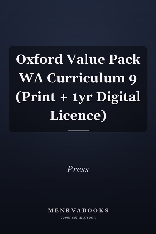 Oxford Value Pack WA Curriculum 9 (Print + 1yr Digital Licence)