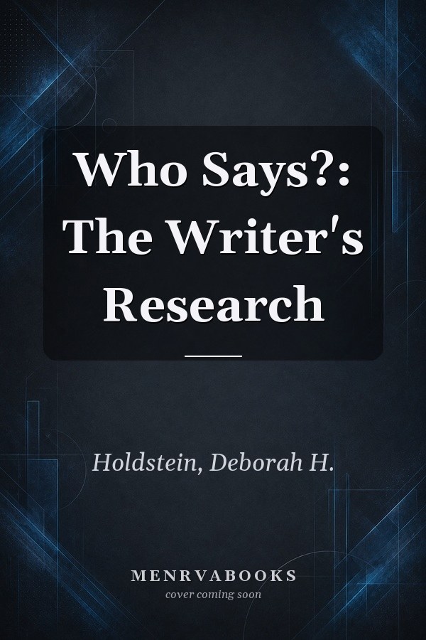 Who Says?: The Writer's Research