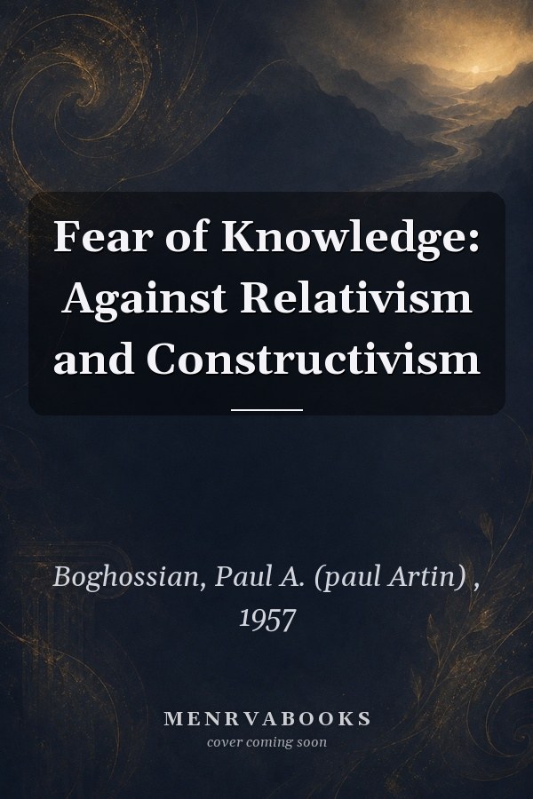 Fear of Knowledge: Against Relativism and Constructivism