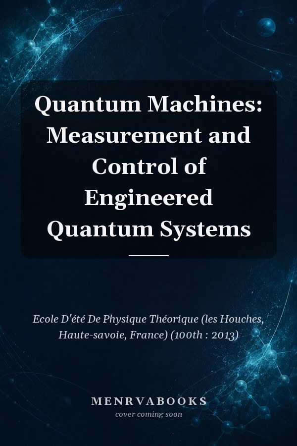 Quantum Machines: Measurement and Control of Engineered Quantum Systems