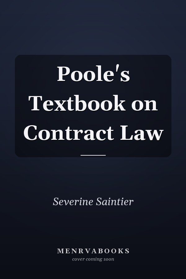 Poole's Textbook on Contract Law