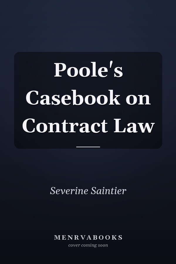 Poole's Casebook on Contract Law