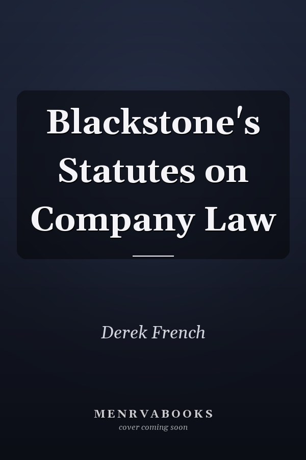 Blackstone's Statutes on Company Law