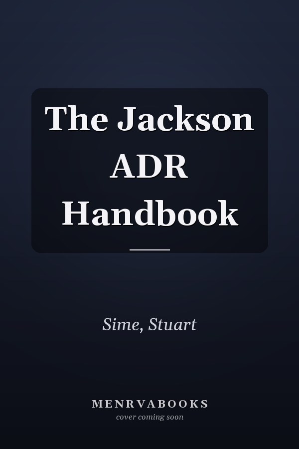 The Jackson ADR Handbook